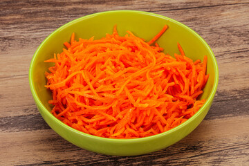 Korean carrot in the bowl