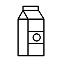 milk box packing line style icon