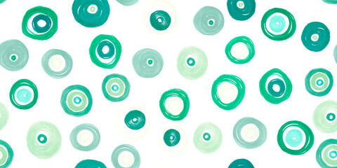 Abstract Seamless Circles. White Geometric 