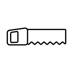 handsaw tool line style icon