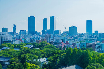 Fototapeta premium 名古屋駅前の高層ビル群（再開発）