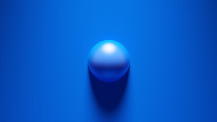 Blue Sphere 3d illustration