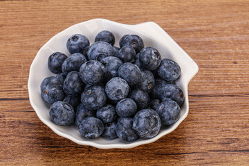 Sweet fresh juicy blueberries heap
