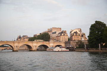 Paris,France:Pont Neuf in Paris, France. The picture was taken in the afternoon.