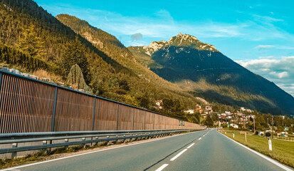 Obraz premium Beautiful alpine sunset view at the famous Achensee, Pertisau, Tyrol, Austria