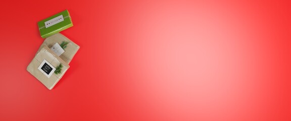Red Christmas Background - 388836222