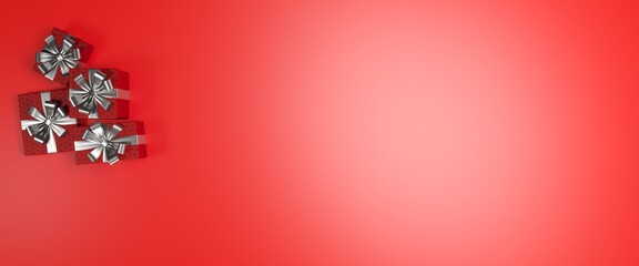 Red Christmas Background - 388836262