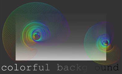 Abstract background. Space background with linear swirl 