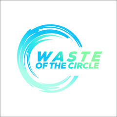 waste of the circle logo exclusive design inspiration