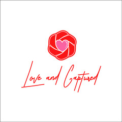 LOVE AND CAPTURED logo exclusive design inspiration