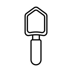 spatula gardening tool line style icon