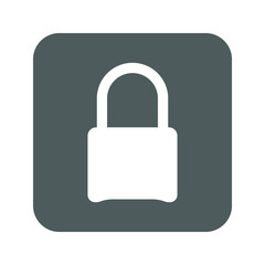 flat illustration of padlock vector icon, security sign symbol. vector illustration