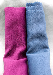 close up of colorful fabric background