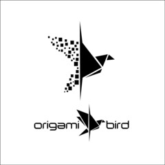 ORIGAMI BIRD logo exclusive design inspiration