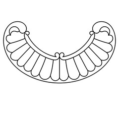 Vintage baroque ornament, corner. Retro pattern antique style acanthus. Decorative design element filigree calligraphy vector. - stock vector