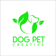 DOG PET creative organic logo exclusive design inspiration