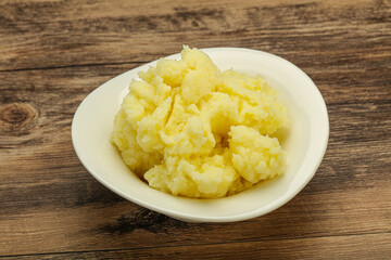 Mashed potato in the bowl