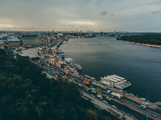 Naklejka premium view of the city