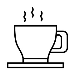 coffee ceramic mug drink line style icon