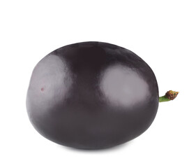 Fresh plum isolated on white background, clipping path