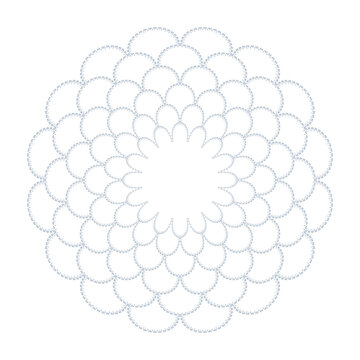 recommend clip art: Abstract decorative floral circle pattern.