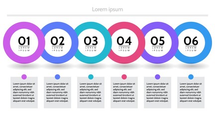 Business data visualization. Process chart. Graph elements , diagram with steps, options. Vector template for presentation. Creative concept for infographic isolated illustration.