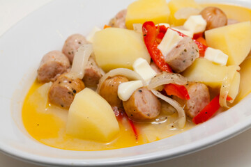 野菜とソーセージのスープ煮