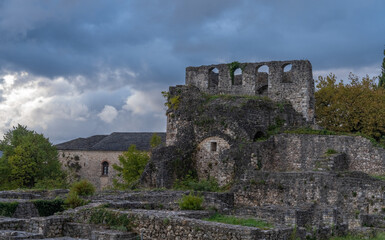 Ruins of the Ioannina (Yannena) castle, capital and largest city of Epirus in north-western Greece.