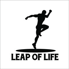 Fototapeta na wymiar Leap of Life logo exclusive design inspiration