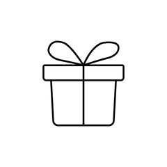 gift icon element of e-commerce icon for mobile concept and web apps. Thin line gift icon can be used for web and mobile. Premium icon on white background