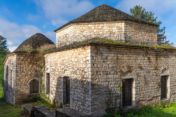 Fototapeta na wymiar Ruins of a byzantine bath in Ioannina (Yannena), capital and largest city of Epirus in north-western Greece.