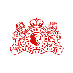 Lion and Empire logo exclusive design inspiration