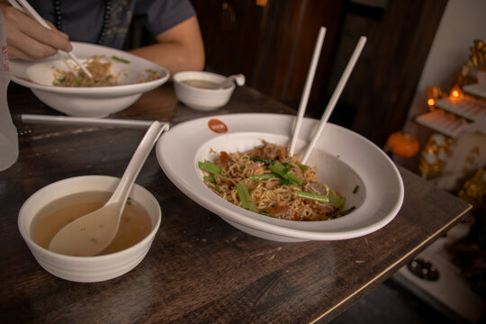 TRADITIONAL THAI FOOD FROM BANGKOK, THAILAND, SEPTEMBER 2019
