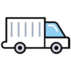 
A completely protected van wandering on a road to offer special delivery  
