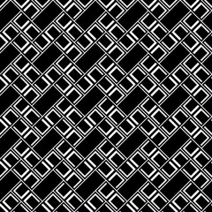 Fototapeta premium Geometrical abstract. Slanted rectangle slabs. Herringbone pattern. Seamless surface design with tilted blocks. Repeated tiles ornament background. Mosaic motif. Grid wallpaper. Square brackets vector