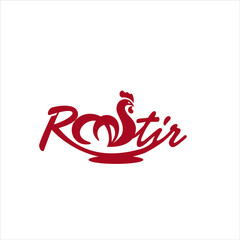 roostir chicken logo exclusive design inspiration