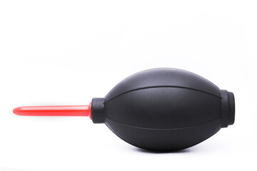 black and red air blower