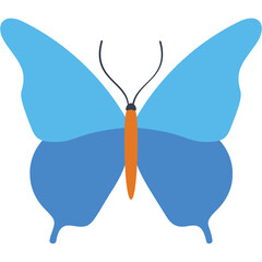 
Finest design icon for blue lepidoptera butterfly 
