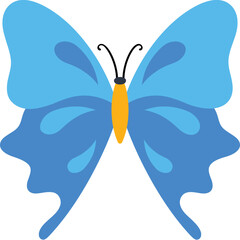 
Finest design icon for blue lepidoptera butterfly 
