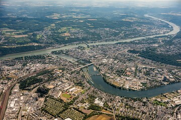 Obraz premium Luftbild/Aerial Koblenz 