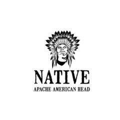 apache american head native logo exclusive design inspiration