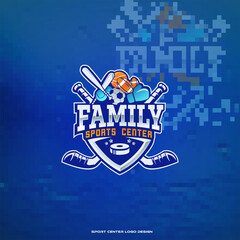 Family sport center logo exclusive design inspiration