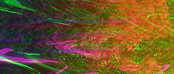 Vivid glitch abstract