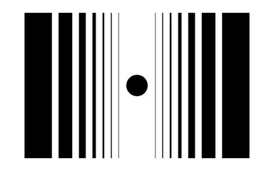 The Doppler effect illustration with circle and stripes