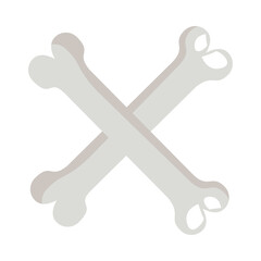 bones crossed isolated style icon