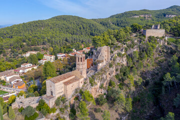 Fototapeta na wymiar Gelida Castle in the province of Barcelona Spain