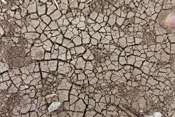Cracked ground texture background