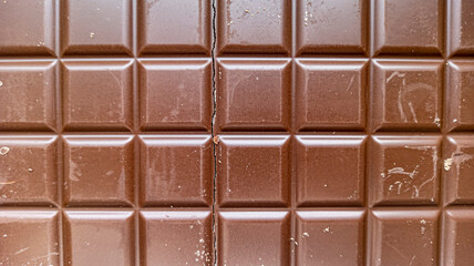 Photo of chocolate bar, coffee beans