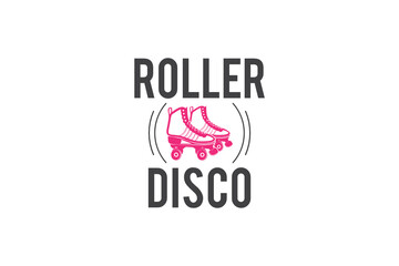 Fototapeta na wymiar Roller Disco svg , Roller Skates SVG, Roller Derby svg, Cut file, for silhouette, Cricut design space, vinyl cut files, Cut file, for silhouette, svg, clipart, cricut design space, Roller Skate, Rolle