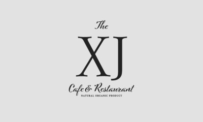 cafe restaurant premade logo initials monogram elegant luxury alphabet